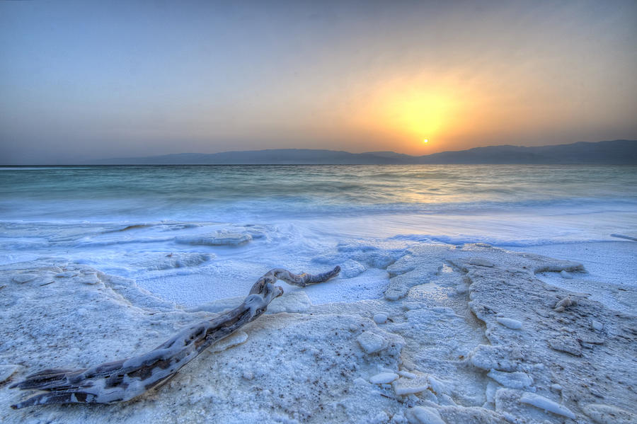 Sunrise - The Dead Sea Photograph by Simon Gelfand - Photographer