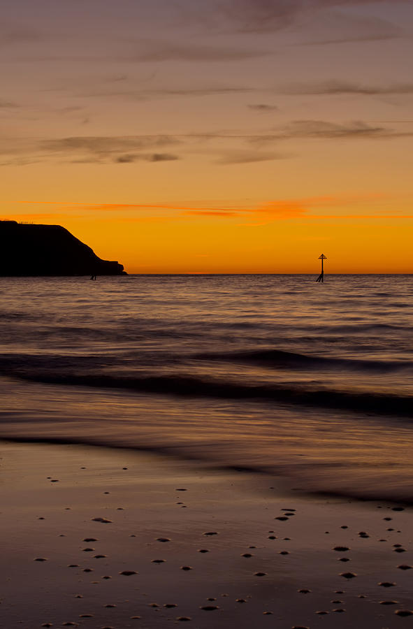 Sunrise Towards Orcombe Point at Exmouth Photograph by Pete Hemington