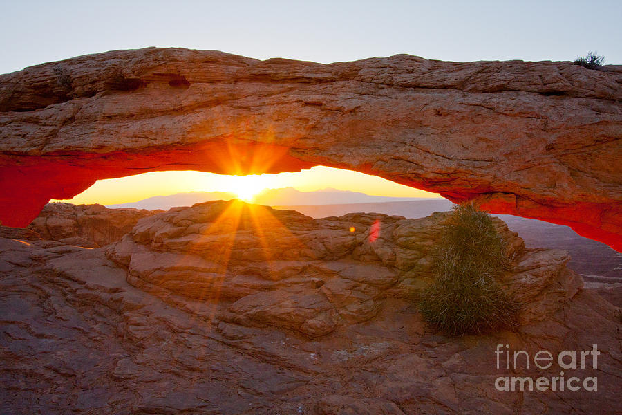 Sunrise Under Mesa Arch Photograph by Dan Hartford