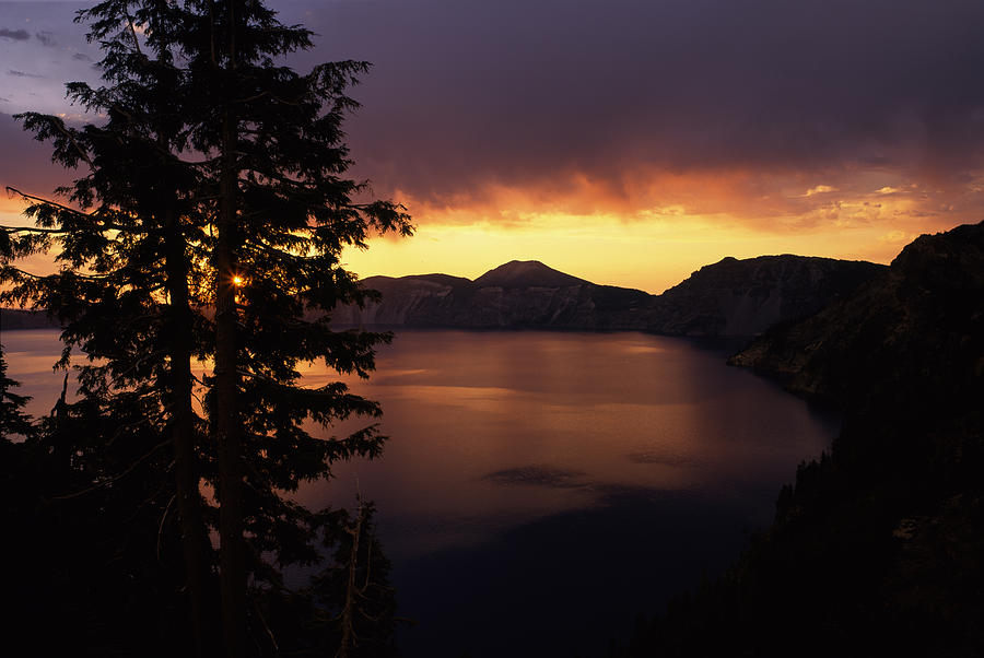 Crater Lake National Park Photograph - Sunrise View From Discovery Point by Panoramic Images