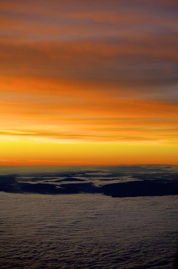 Sunrise View from Inflight Photograph by Alex King