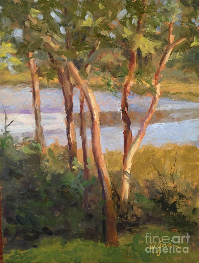 Tree Painting - Sunrise by Wendy Gordin