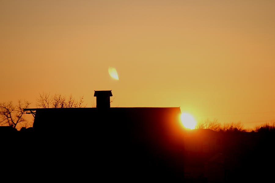 Sunrise With Barn Photograph by Trent Mallett
