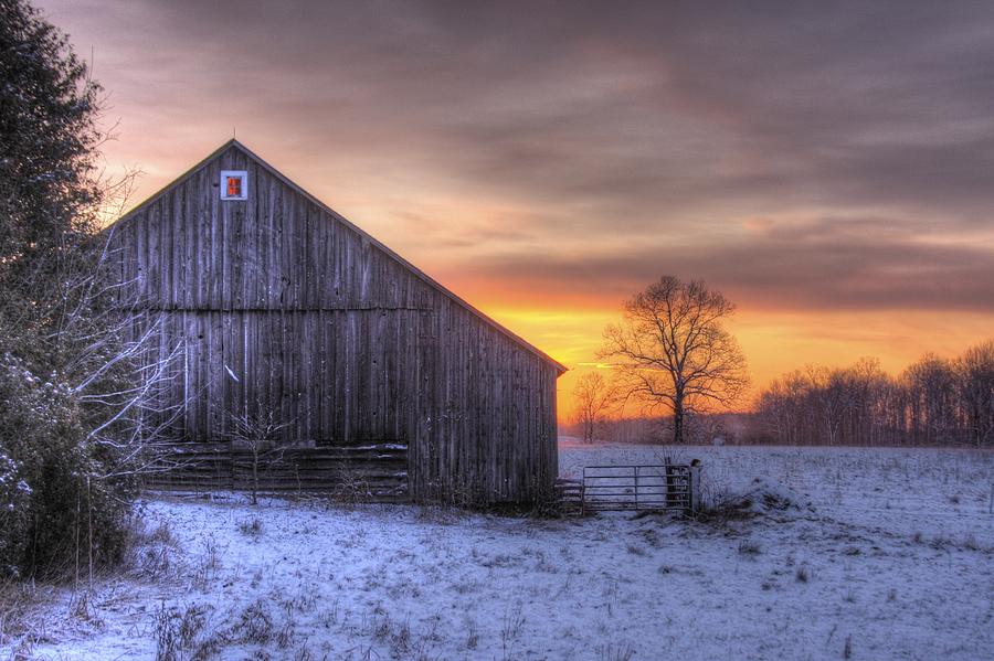 SunRiseBarn Photograph By Steve Ratliff   Fine Art America