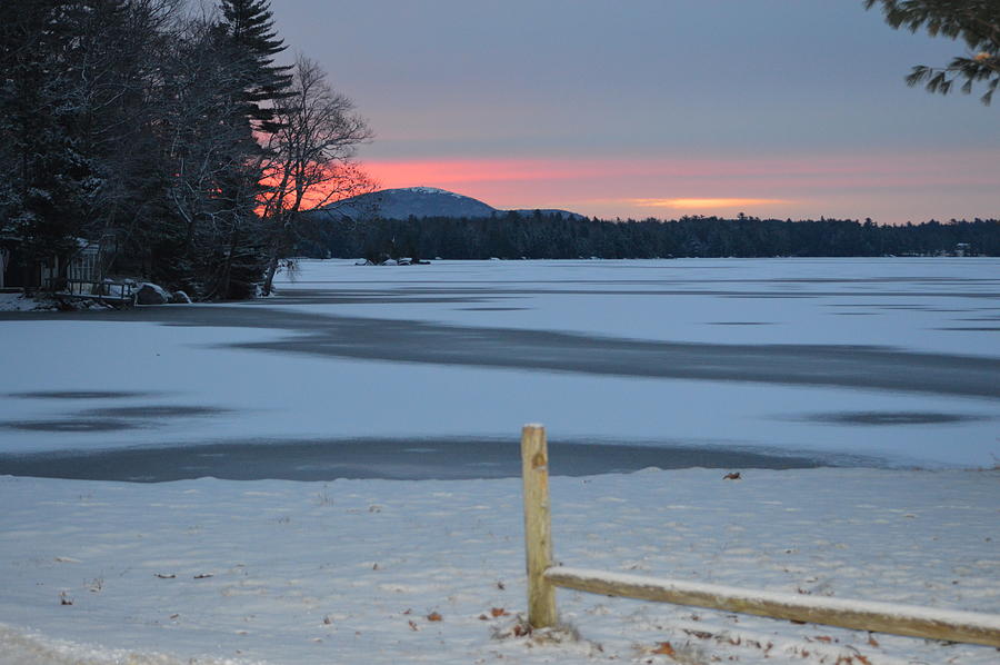 Sunrises On New Ice Photograph