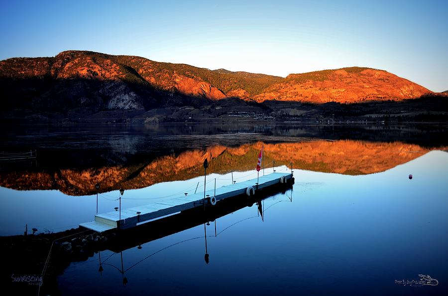 SunRising - Skaha Lake 3-18-2014 Photograph by Guy Hoffman