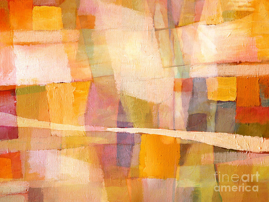 Abstract Painting - Sunscape by Lutz Baar