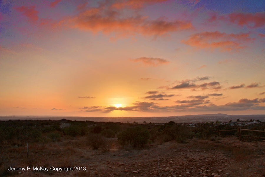 Sunset @ Rim Trail Photograph by Jeremy McKay