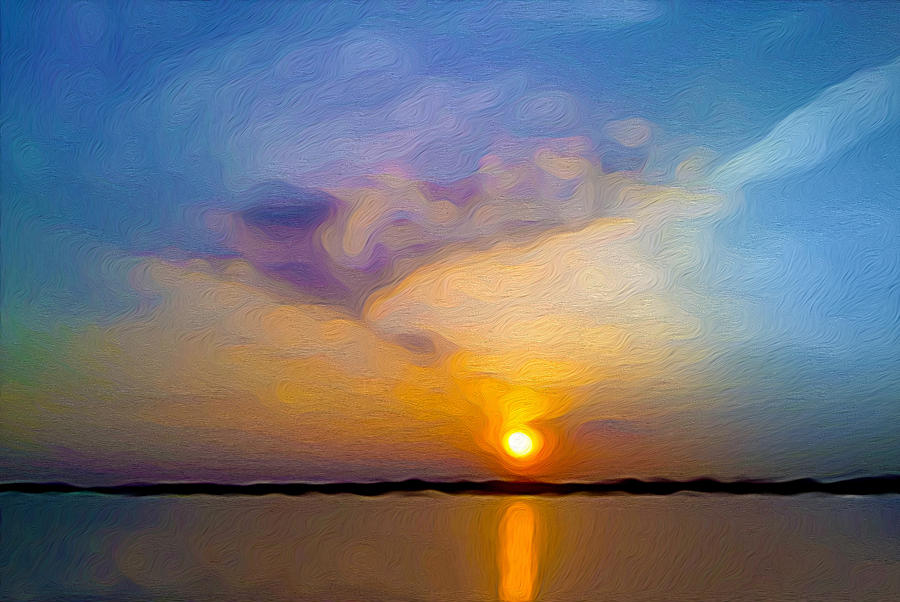 Sunset Painting - Sunset 1 by Tom Kostro