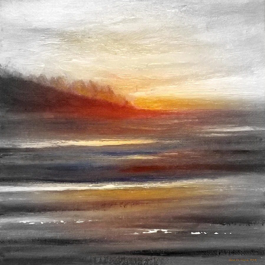 Sunset 133 Painting by Gina De Gorna