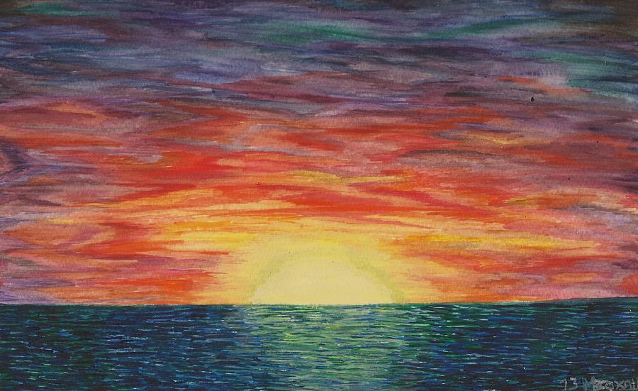 Sunset 2 Painting by Marianne Boxall - Fine Art America