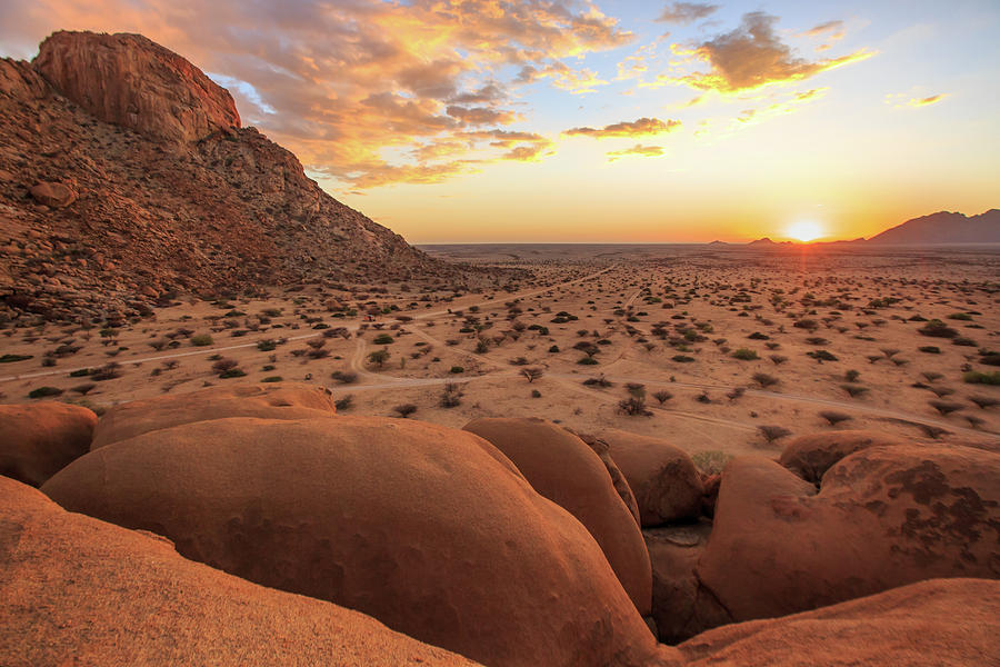 Sunset Above The African Desert Photograph by Edson Vandeira