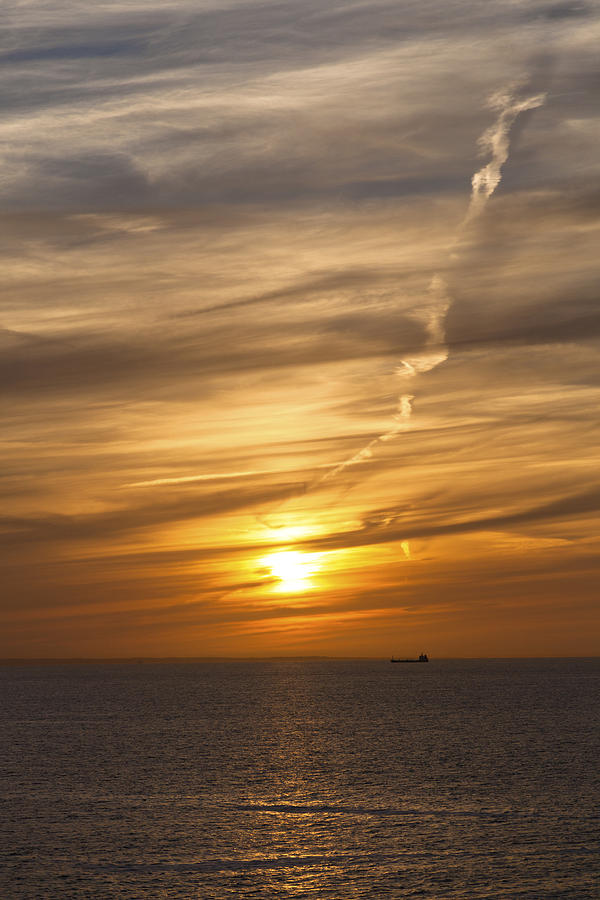 Sunset Across the British Channel Photograph by Maj Seda