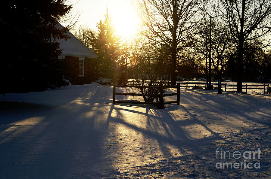 Sunset After The Snow Storm Photograph by Luther Fine Art