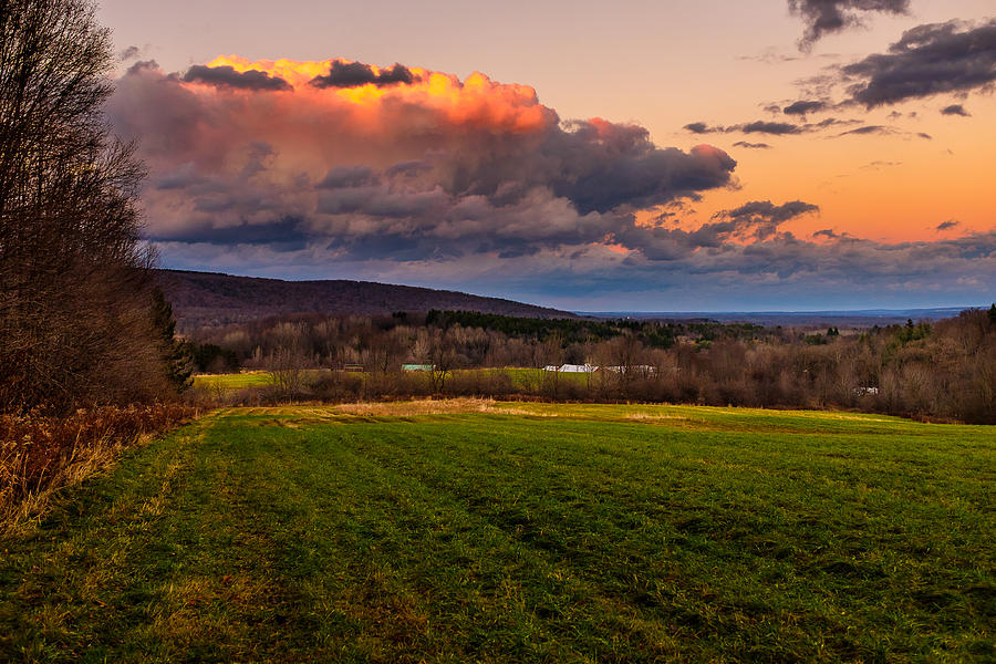 Mountain Photograph - Sunset after the storm by Chris Bordeleau