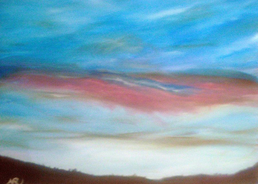 Sunset Painting - Sunset After the Storm in Pescara by Nicla Rossini
