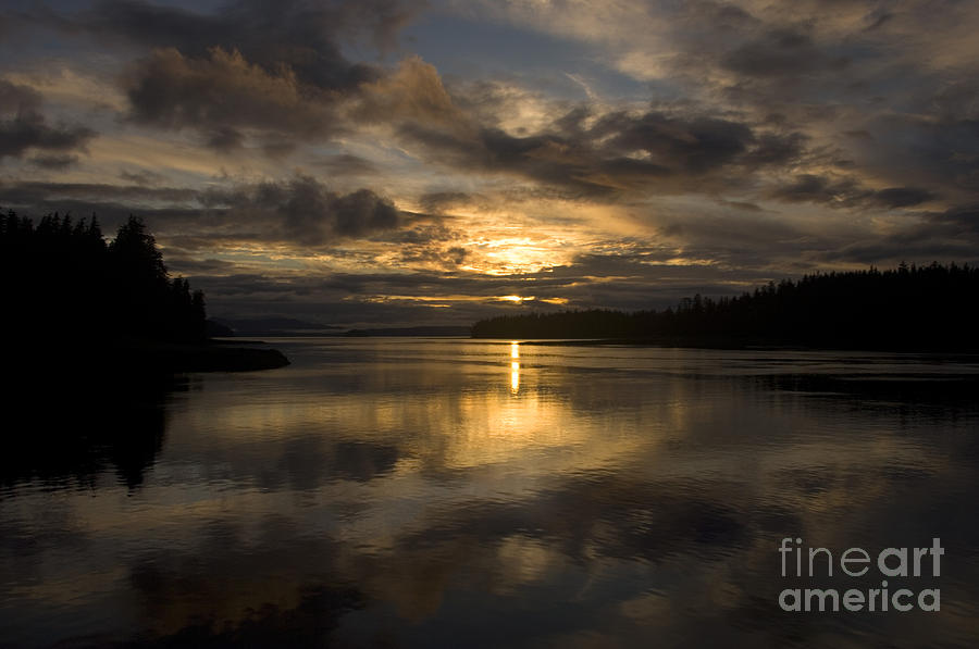 Sunset, Alaska Photograph by Ron Sanford