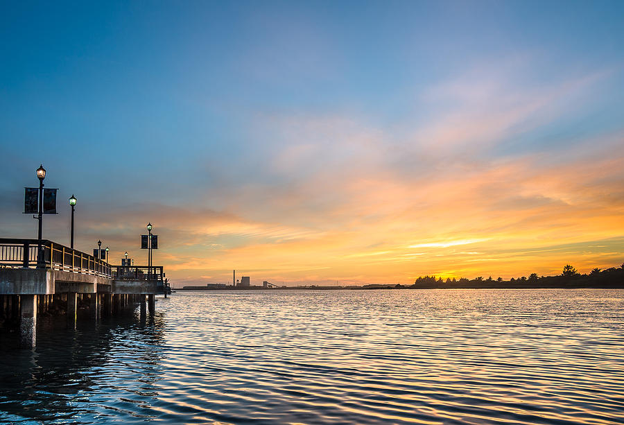 Sunset along Boardwalk Photograph by Greg Nyquist