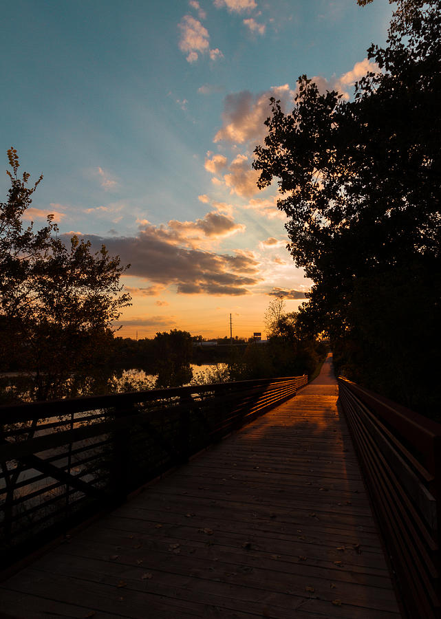 Sunset along the Ottowa Riverwalk Photograph by Haren Images- Kriss Haren