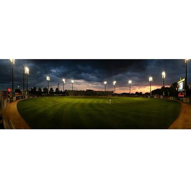 Sunset And Baseball. Good Night At The Photograph by Betsy B