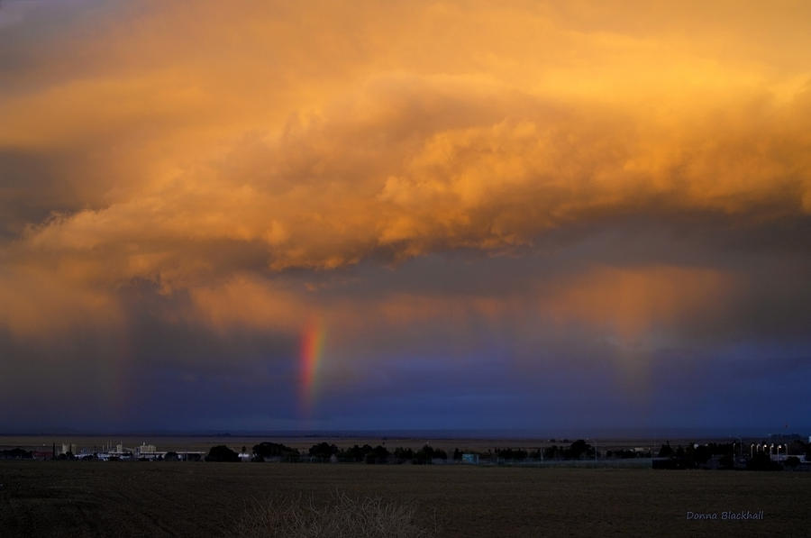 Sunset and Rainbows Photograph by Donna Blackhall