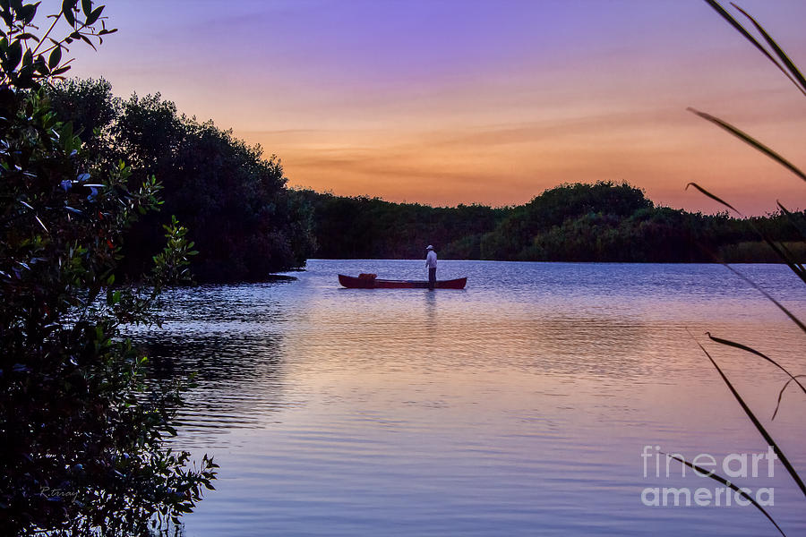 Sunset Angler Photograph by Rene Triay FineArt Photos