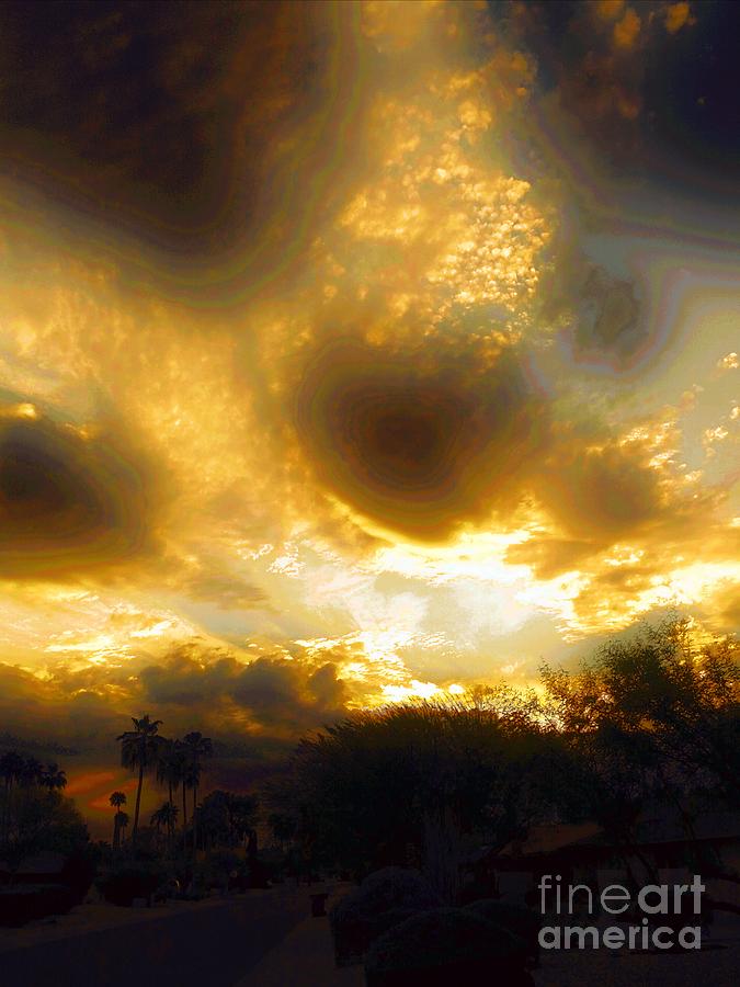Sunset Arizona Digital Art by Steven  Pipella