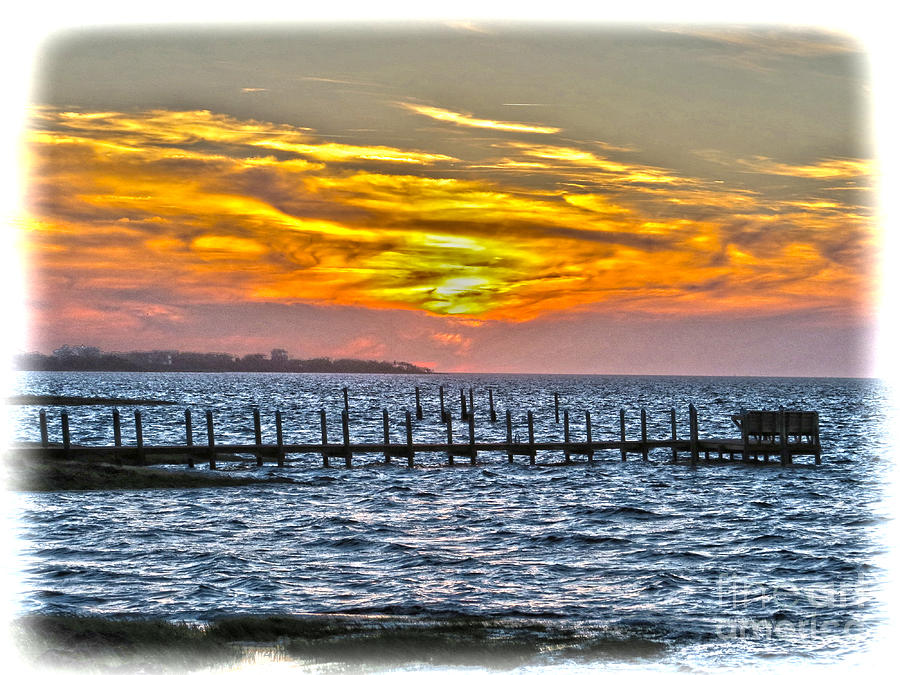 Sunset Art Outer Banks Photograph by Dawn Gari
