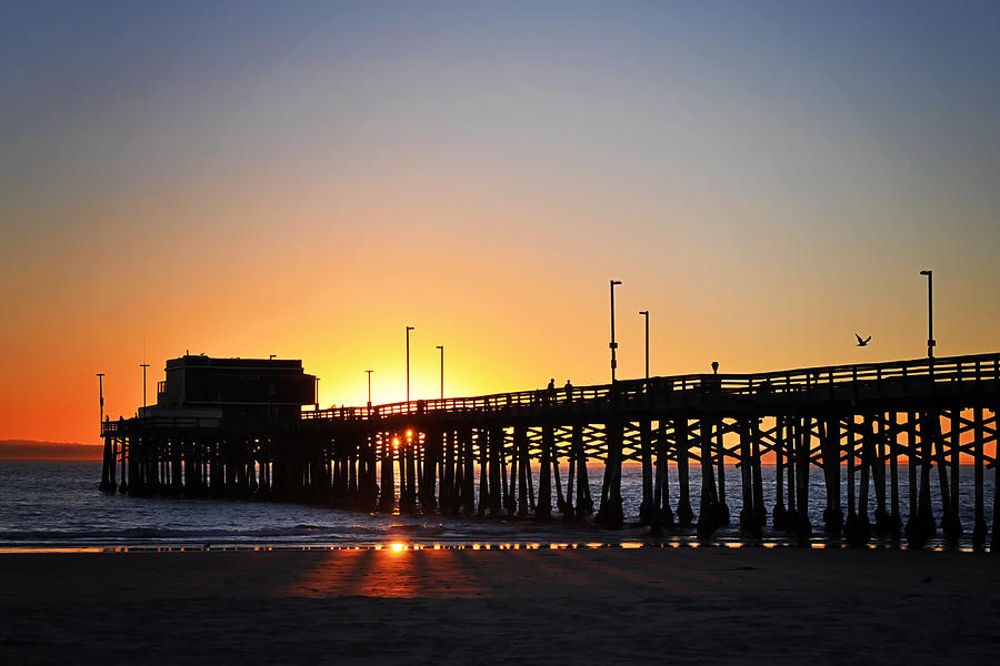 Sunset At Balboa Pier Photograph By Lindee Dorsey Fine Art America