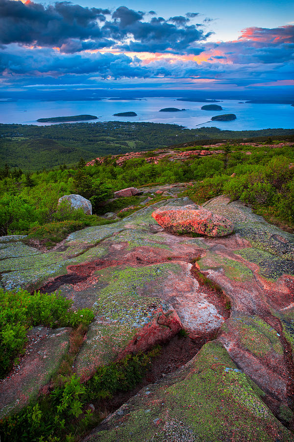 Bass Harbor Photograph - Sunset At Cadillac Mountain by Emmanuel Panagiotakis Bass Harbor Photograph - Sunset At Cadillac Mountain by Emmanuel Panagiotakis