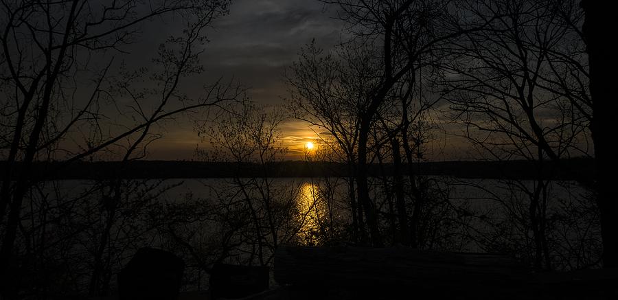 Lake Photograph - Sunset at Camp by Garett Gabriel