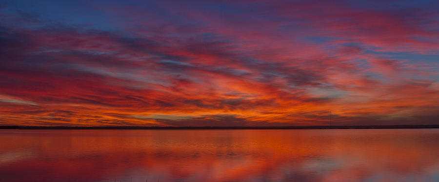 Sunset Photograph - Sunset at Cheyenne Bottoms 1 by Rob Graham