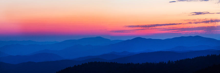 Sunset At Clingmans Dome, Great Smoky Photograph by Panoramic Images