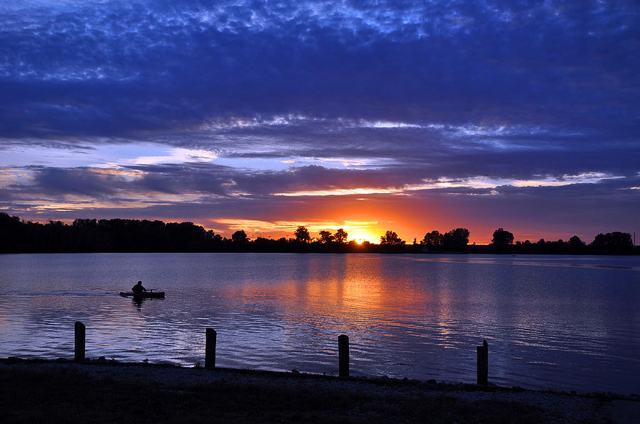 Sunset at Creve Coeur Park Photograph by Matthew Chapman | Fine Art America