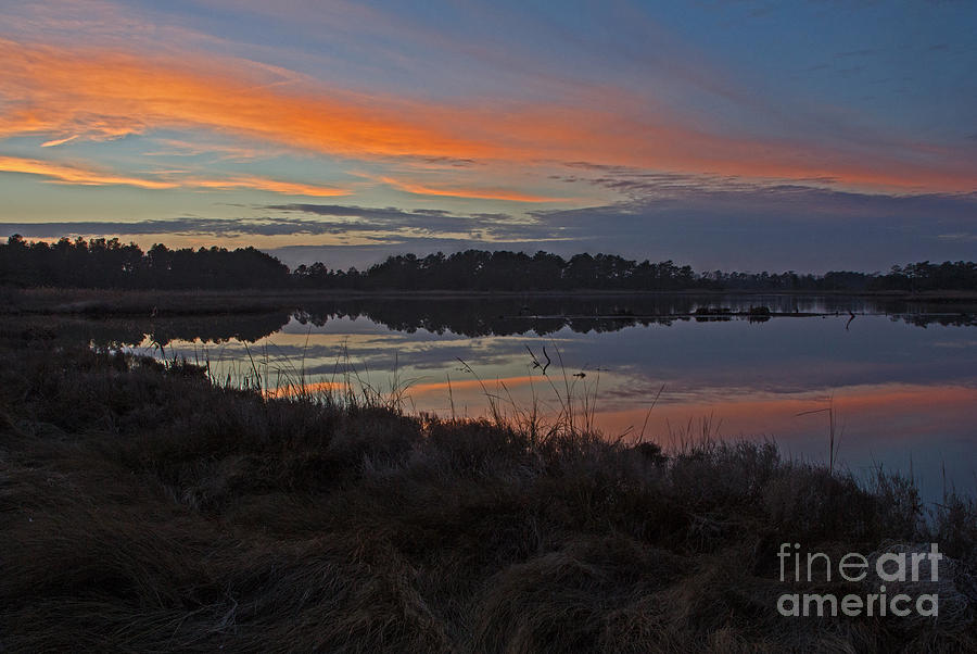 Sunset at Gordons Pond Photograph by Robert Pilkington