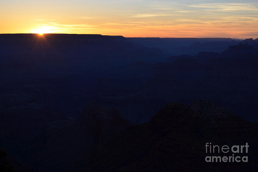 Grand Canyon National Park Photograph - Sunset at Grand Canyon National Park by Shawn OBrien