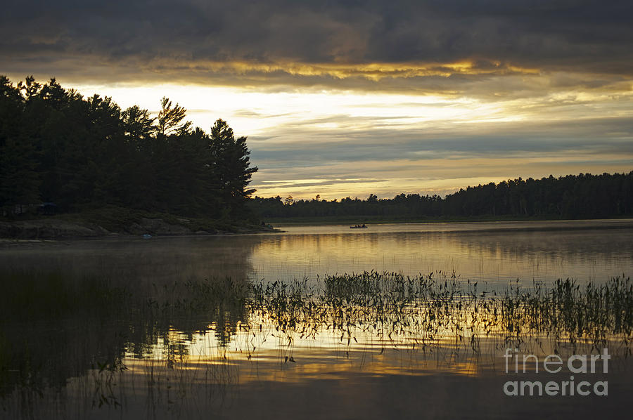 Sunset Photograph - Sunset at Grundy Lake Provincial Park by Elaine Mikkelstrup