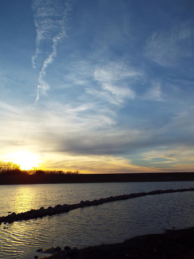 Sunset at Holmes Lake Photograph by Caryl J Bohn