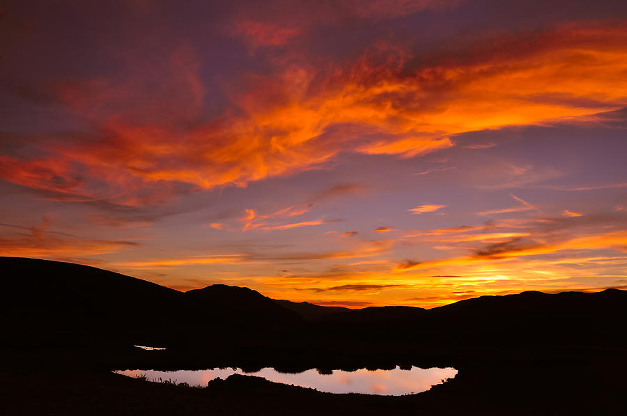Sunset at Independence Pass - Pitkin County - Colorado Photograph by Photography  By Sai