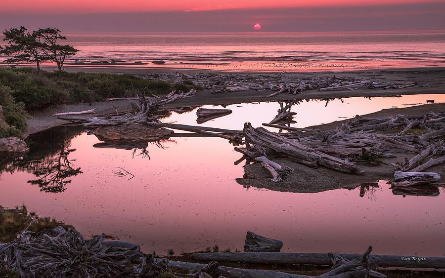 Olympic National Park Photograph - Sunset at Kalaloche....  Oympic National Park by Tim Bryan