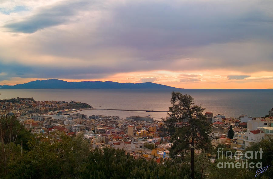 Sunset at Kavala  Photograph by Art by Magdalene