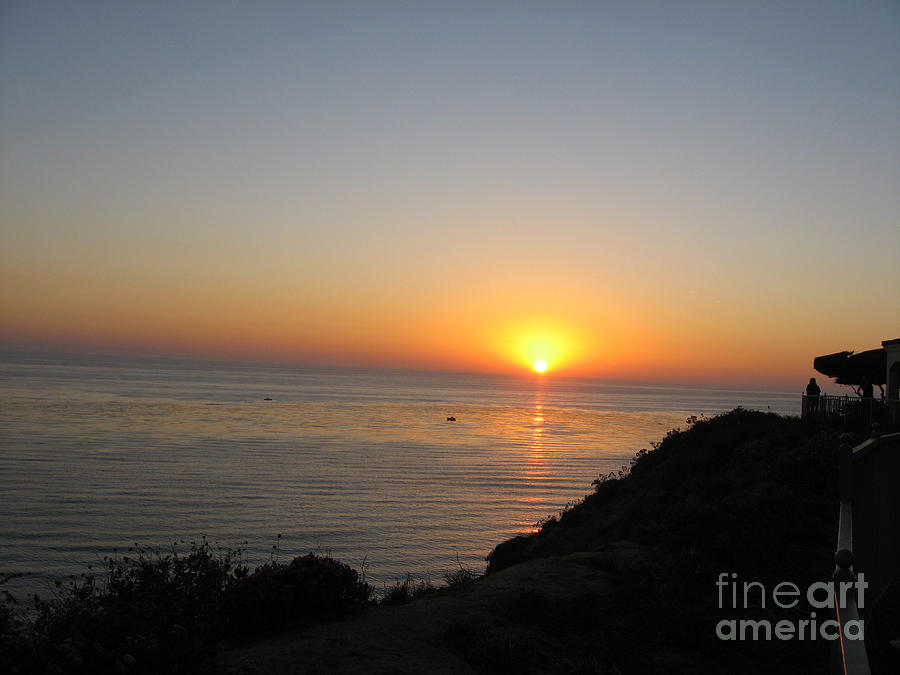 Sunset at Laguna Niguel California Photograph by Conni Schaftenaar