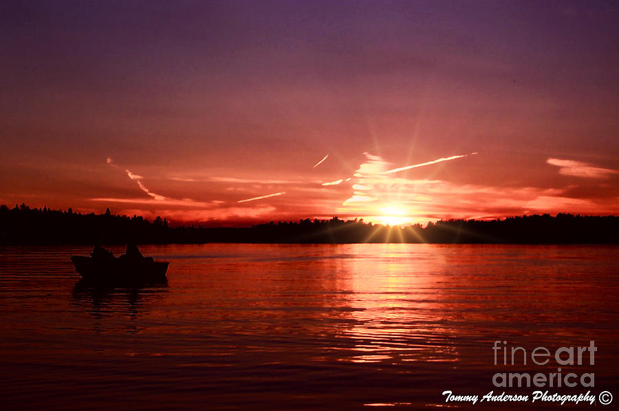 Sunset At Lake Of The Woods Photograph