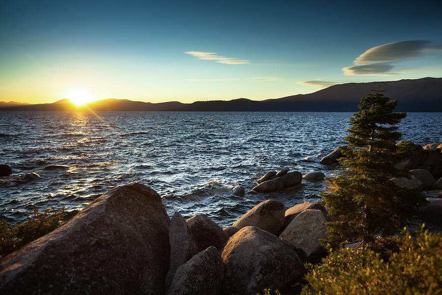 Sunset At Lake Tahoe Photograph by Halbergman