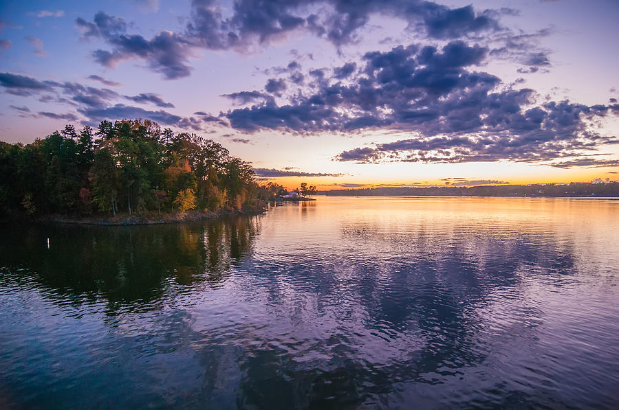 Sunset At Lake Wylie Photograph by Alex Grichenko