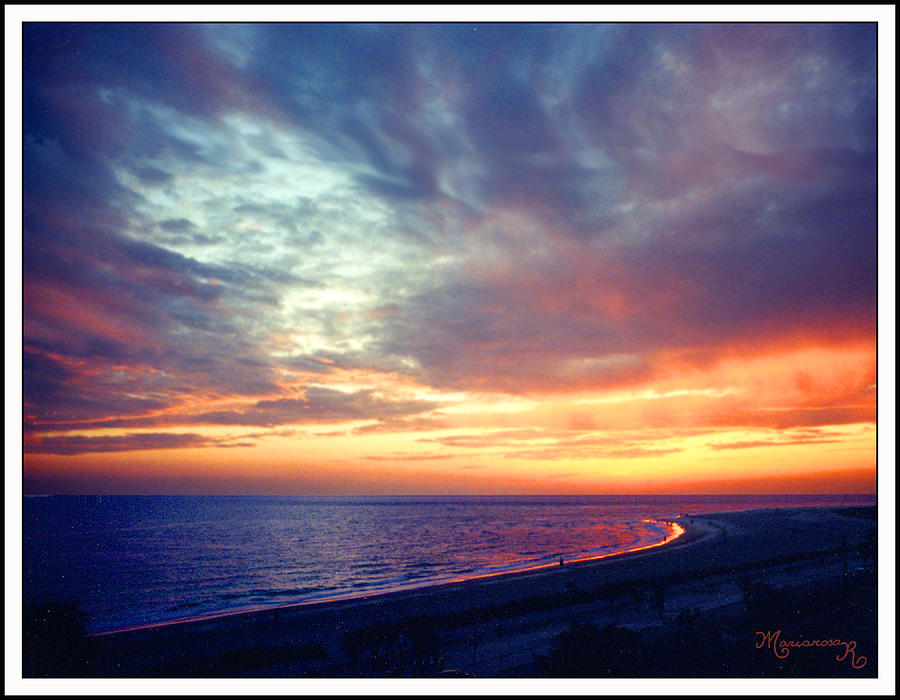 Sunset at Lido Key Photograph by Mariarosa Rockefeller
