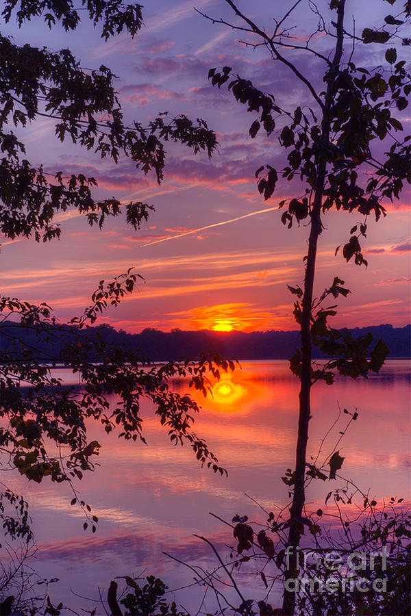 Sunset at Loch Raven Photograph by ELDavis Photography