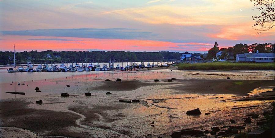 Sunset at Low Tide Photograph by Jim Flosdorf
