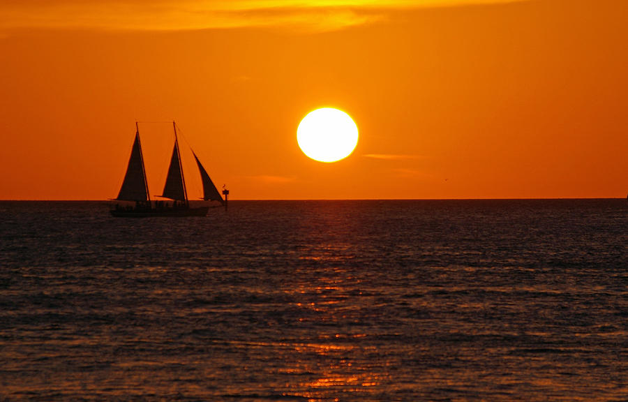 Sunset Photograph - Sunset At Mallory Square by Greg Graham