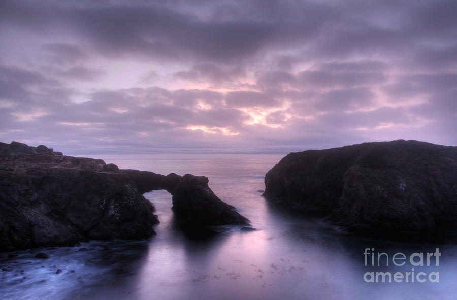 Sunset Photograph - Sunset at Mendocino by Bob Christopher